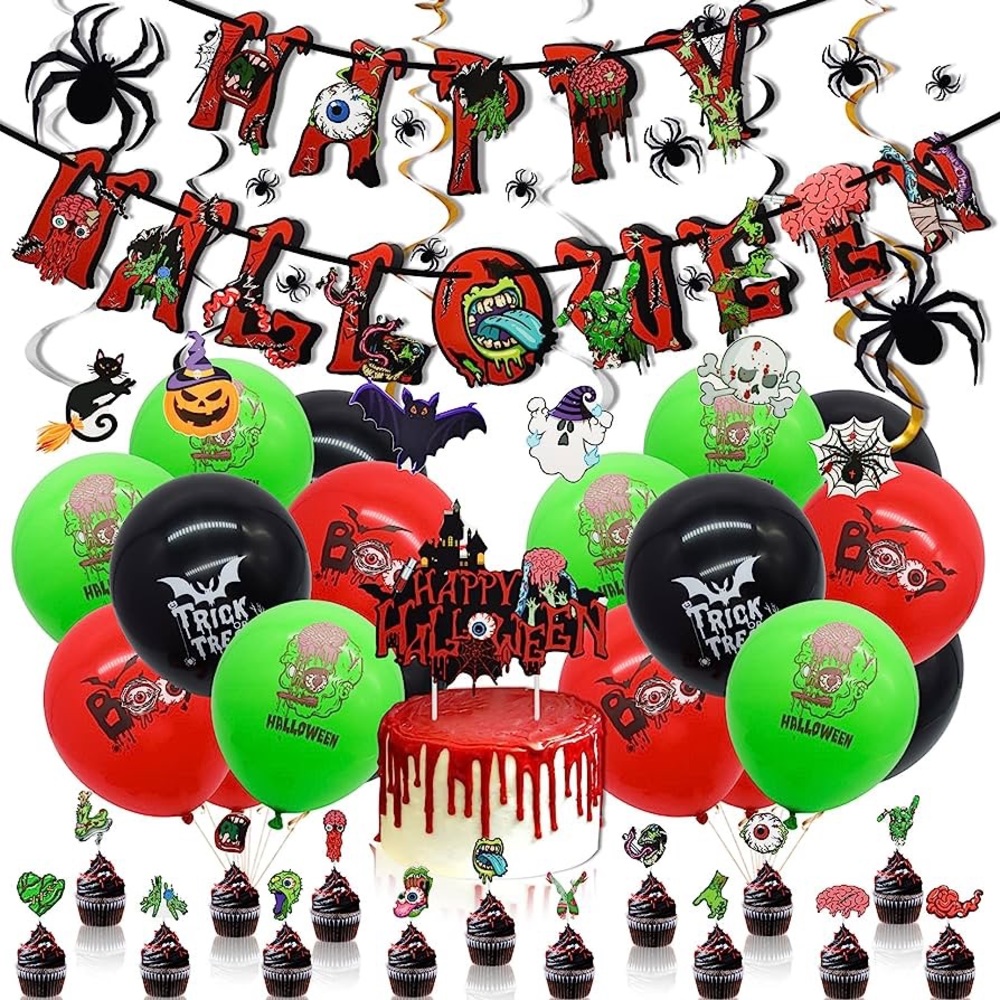Spooky Zombie Halloween Party Decorations 44pc